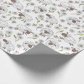 Schapen tellen op wit cadeaupapier (Hoek)