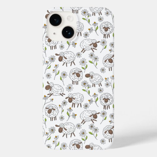Schapen tellen op wit Case-Mate iPhone case (Achterkant)