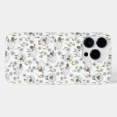 Schapen tellen op wit iPhone hoesje (Achterkant horizontaal)