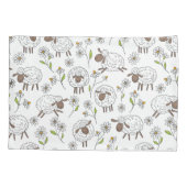 Schapen tellen op wit kussensloop (Achterkant-Links)