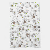 Schapen tellen op wit theedoek (Verticaal)