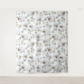 Schapen tellen op wit wandkleed (Voorkant)