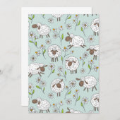 Schapen tellen op zee glasblauw (Voorkant / Achterkant)