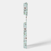 Schapen tellen op zee glasblauw iPhone hoesje (Rechterkant)