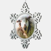 SCHAPEN TIN SNEEUWVLOK ORNAMENT (Rechts)