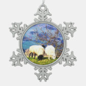 SCHAPEN TIN SNEEUWVLOK ORNAMENT (Voorkant)