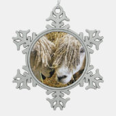 SCHAPEN TIN SNEEUWVLOK ORNAMENT (Voorkant)