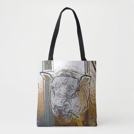 SCHAPEN TOTE BAG (Voorkant)