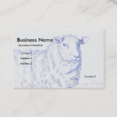 Schapen trekken Visitekaartjes (Voorkant)