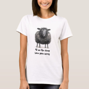 Schapen uit de Bijbel verdwaald T-shirt