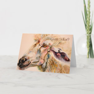 Schapen Valentijnsdag wenst grappige liefde Kaarte Feestdagen Kaart