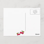 Schapen van de Cute baby met kawaii-kersen Briefkaart (Achterkant)