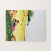 Schapen van het Boerderij Houghton door Winslow Ho Legpuzzel (Horizontaal)