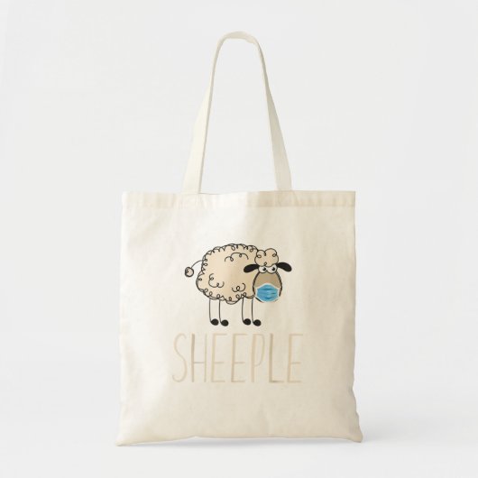 Schapen van schapen draag grappige TShirt Tote Bag (Voorkant)