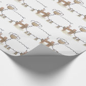  schapen van Serena Bowman grappige landbouwhuisdi Cadeaupapier (Hoek)