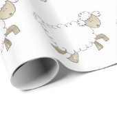  schapen van Serena Bowman grappige landbouwhuisdi Cadeaupapier (Rol Hoek)