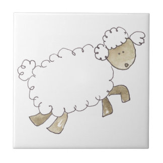  schapen van Serena Bowman grappige landbouwhuisdi Tegeltje