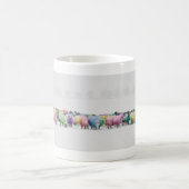 Schapen van vele kleuren koffiemok (Center)