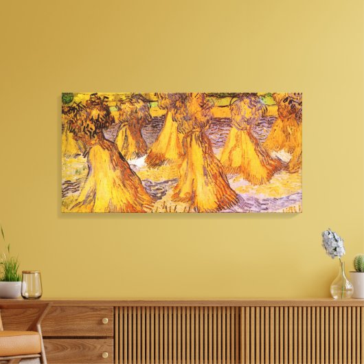 Schapen van Wheat door Vincent van Gogh Canvas Afdruk (Insitu (Woonkamer))