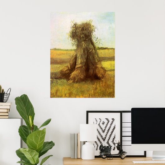 Schapen van Wheat door Vincent van Gogh Poster (Thuiskantoor)