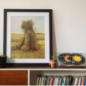 Schapen van Wheat door Vincent van Gogh Poster