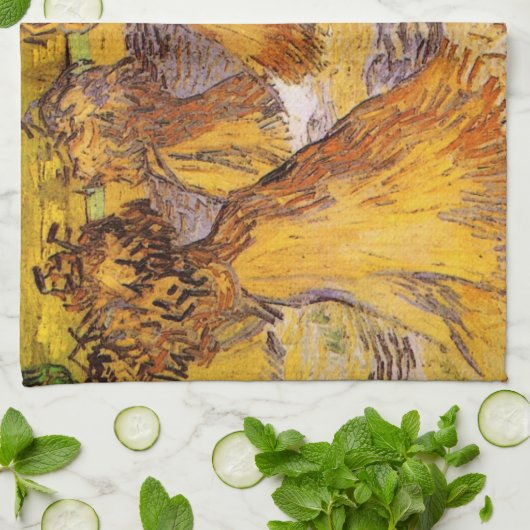 Schapen van Wheat door Vincent van Gogh Theedoek (Gevouwen)