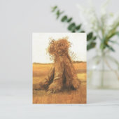 Schapen van Wheat in a Field, van Gogh Briefkaart (Staand voorkant)