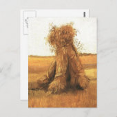 Schapen van Wheat in a Field, van Gogh Briefkaart (Voorkant / Achterkant)