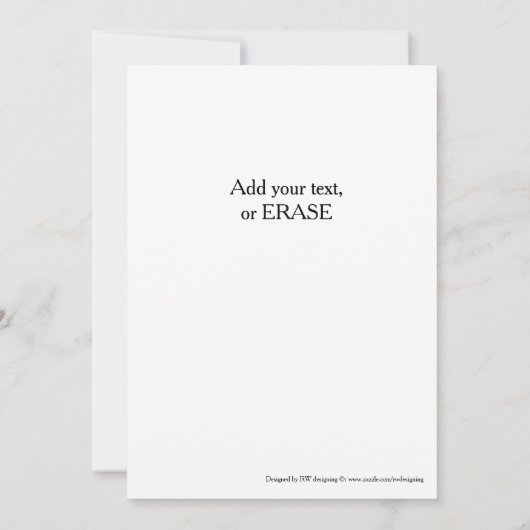 Schapen verkleed als een Halloween geest die "Boo" Kaart (Achterkant)