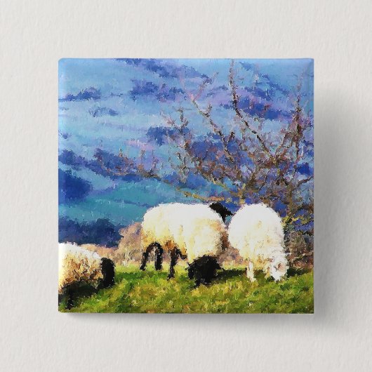 SCHAPEN VIERKANTE BUTTON 5,1 CM (Voorkant)