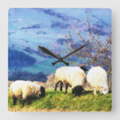 SCHAPEN VIERKANTE KLOK (Voorkant)