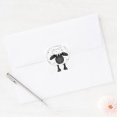 Schapen Vierkante Sticker (Envelop)