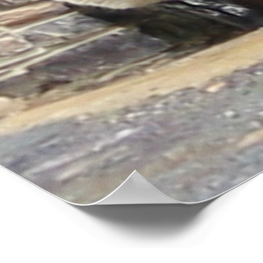 Schapen voor de deur poster (Hoek)