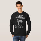Schapen voor Mannen Vrouwen Lamseigenaar Veehouder T-shirt (Voorkant volledig)