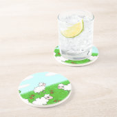 Schapen Zandsteen Onderzetter (Zijkant)