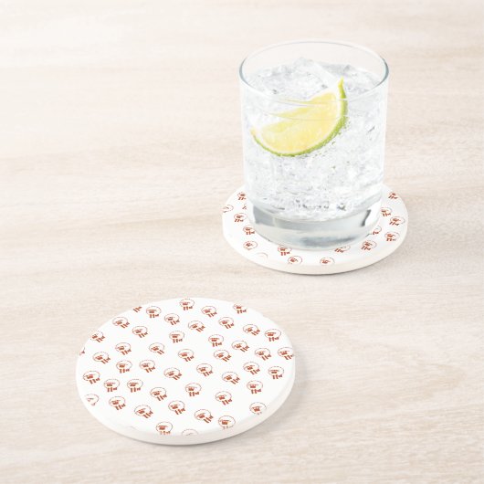 schapen zandsteen onderzetter (Zijkant)