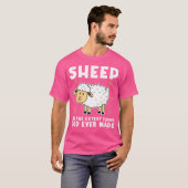 Schapen zijn het Schattigee dat God ooit van schap T-shirt (Voorkant volledig)