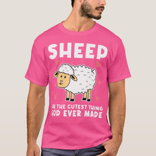 Schapen zijn het Schattigee dat God ooit van schap T-shirt (Voorkant)
