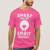 Schapen zijn mijn dierbare grappige schaap t-shirt (Voorkant)