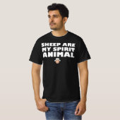 Schapen zijn mijn gedistilleerde dieren t-shirt (Voorkant volledig)