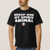 Schapen zijn mijn gedistilleerde dieren t-shirt (Voorkant)