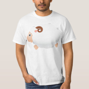 Schapen zoogdieren Witte staart Dier T-shirt