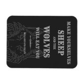 Schapen zullen worden gegeten door Wolves Ben Fran Magneet (Horizontaal)