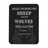 Schapen zullen worden gegeten door Wolves Ben Fran Magneet (Verticaal)