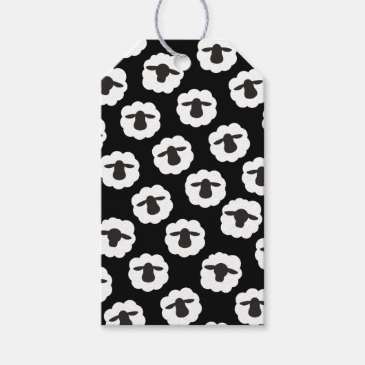 Schapenafdruklezers/zorginstructies Cadeaulabel (Voorkant)