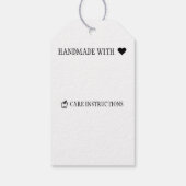 Schapenafdruklezers/zorginstructies Cadeaulabel (Achterkant)