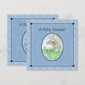 Schapenbaby Shower-uitnodigingen van Molly Harriso Kaart (Voorkant / Achterkant)