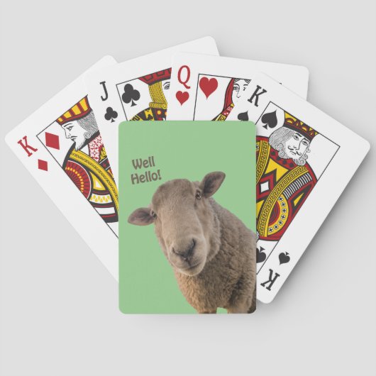 Schapenbandspeelkaarten Pokerkaarten (Achterkant)