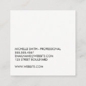 Schapenbank/Papiervliegtuig Vierkante Visitekaartje (Achterkant)