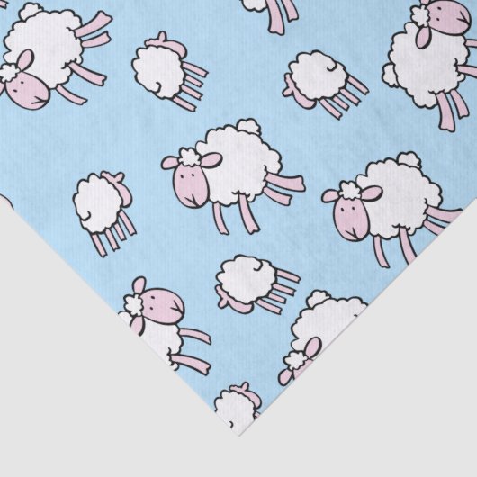 schapenblauw verpakkingspapier tissuepapier (Detail)